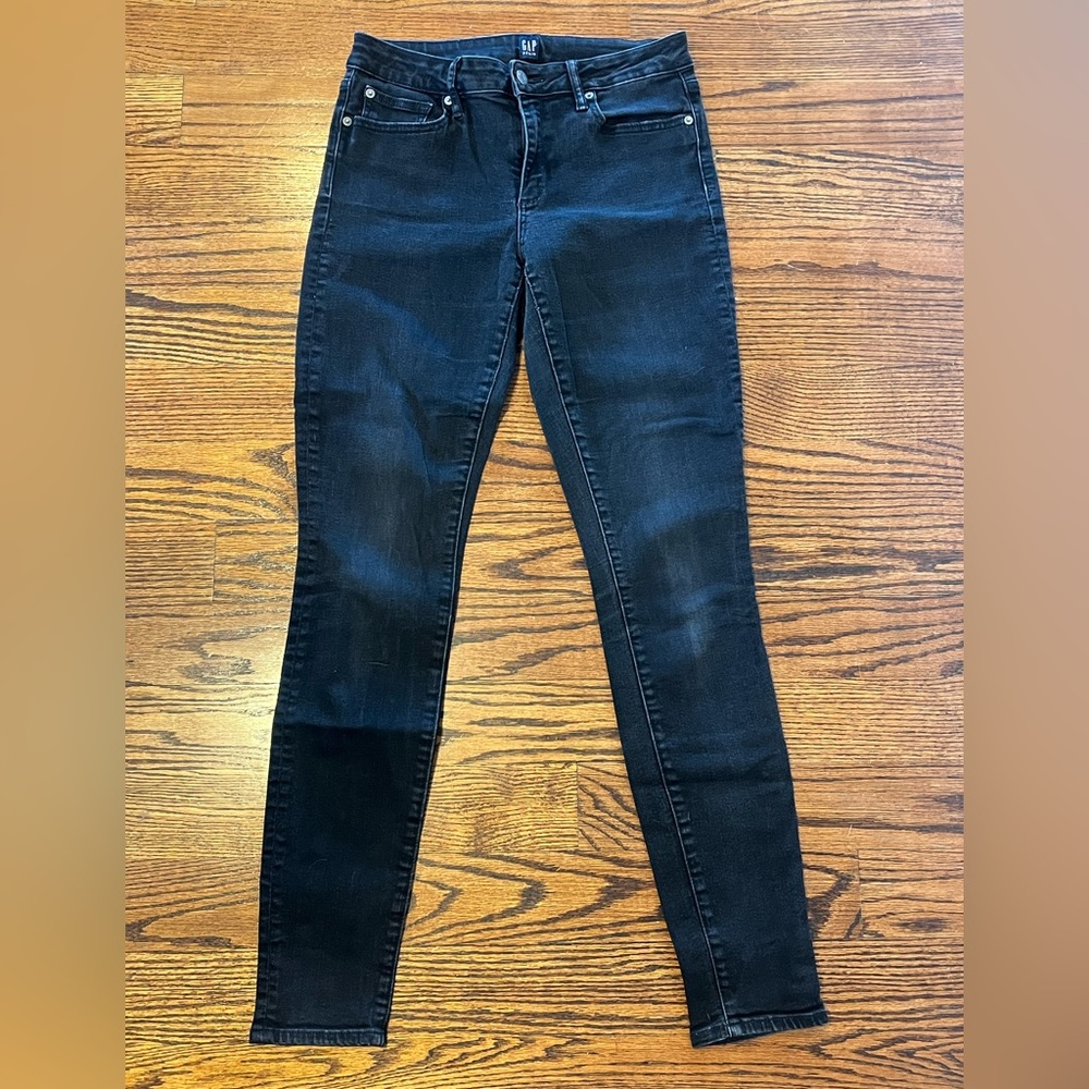 GAP Women's Black Wash Skinny Jeans